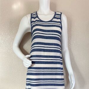 Matty M Side-Slit Tank Striped Tank  Dress  Size M